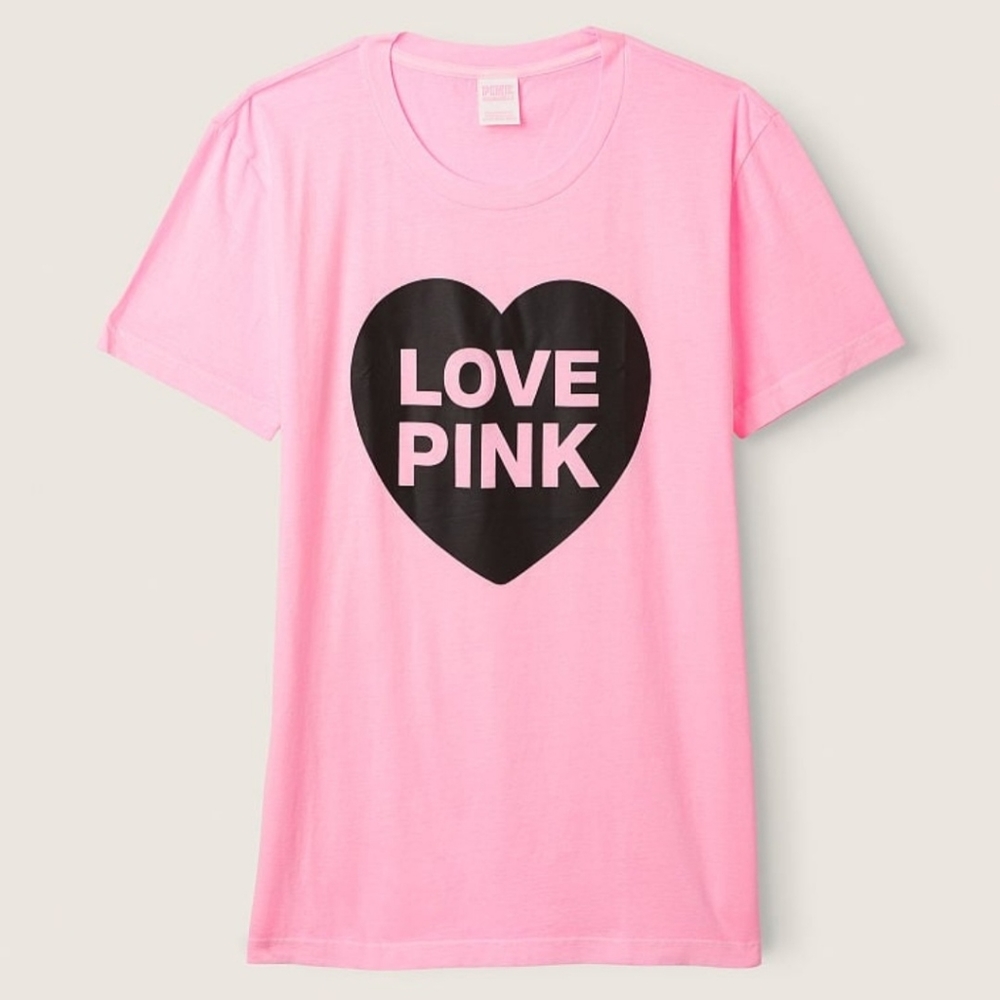 PINK Campus short sleeve tee size XXL NWT